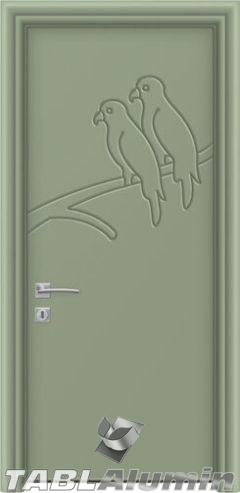 Εσωτερική Πόρτα Αλουμινίου IN-1100-W Tablalumin